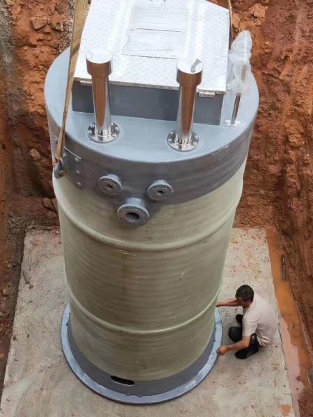 巴彦淖尔峨眉山一体化提升泵安装